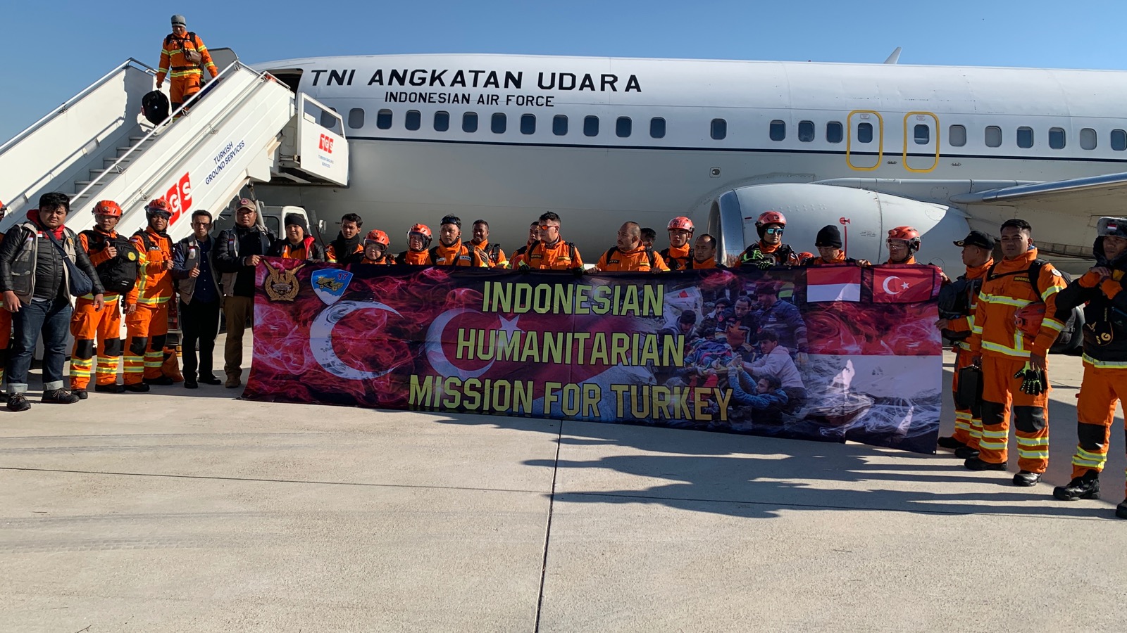 Setiba di Turkiye, Tim Kemanusiaan Indonesia Lanjutkan Perjalanan Menuju Lokasi Terdampak